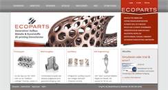 Desktop Screenshot of ecoparts.ch