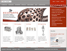 Tablet Screenshot of ecoparts.ch
